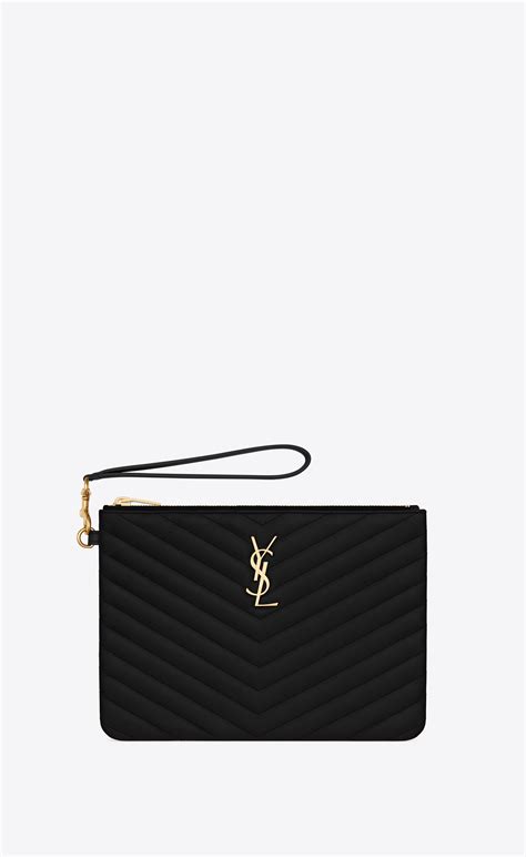 ysl 379039|CASSANDRE MATELASSÉ A5 POUCH IN QUILTED LEATHER.